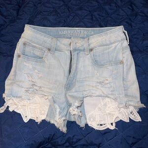 American Eagle Hi-Rise Shortie shorts